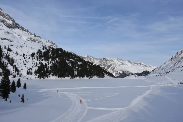 Staller Sattel Obersee Centro Esquí Fondo Defereggen —  Fotos de Stock