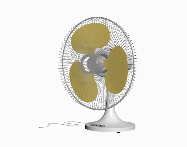 Ventilateur Isolé Sur Fond Blanc — Photo