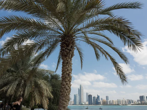 Dubai Jachthaven Wolkenkrabbers Verenigde Arabische Emiraten — Stockfoto