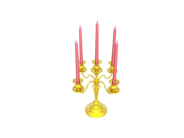 Luminous Object Illumination Candlestick — Stock Photo, Image