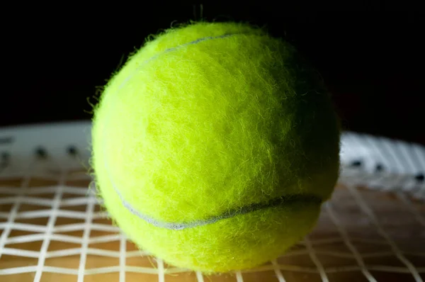 Теннисный Мяч Теннисных Ракетах — стоковое фото