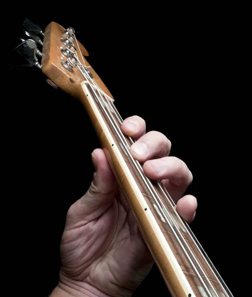 Trecho Uma Guitarra Baixo — Fotografia de Stock