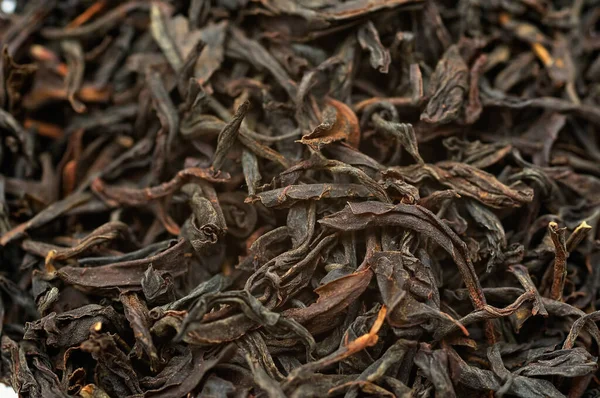 Schwarzer Tee Detaillierte Aufnahme — Stockfoto