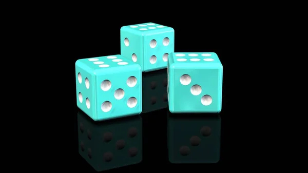 Blue Cubes Black Background — Stock Photo, Image
