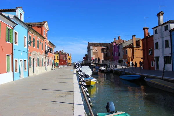 Színes Idill Burano Szigetén — Stock Fotó