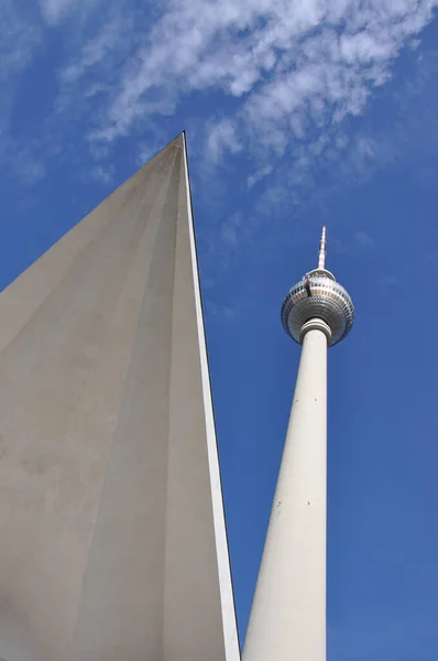 Funkturm Berlijn Duitsland Hoofdstad Brd Grote Stad Toren Alexanderplatz Alex — Stockfoto