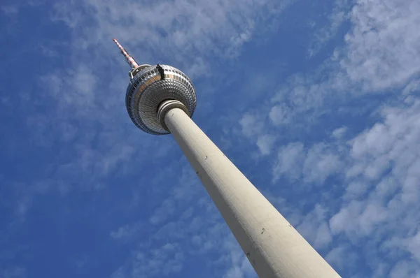 Funkturm Berlin Németország Főváros Brd Nagyváros Televíziós Torony Alexanderplatz Alex — Stock Fotó