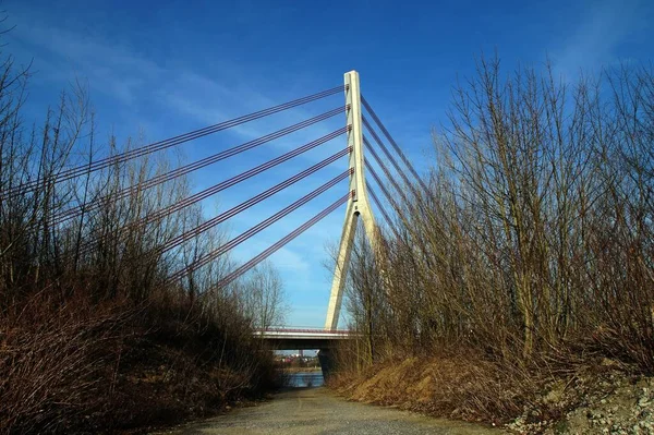 Wesel Aşağı Ren Köprüsü — Stok fotoğraf