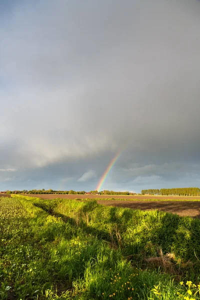 Arcobaleno Sulla Frisia Orientale — Foto Stock