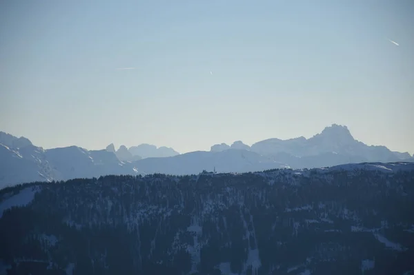 Berg Dolomiter Panorama Utsikt — Stockfoto
