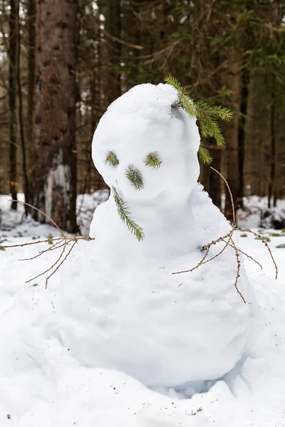 Hóember Blasien Erdőben Egy Egészségügyi Központ Fekete Erdőben Dél Németországban — Stock Fotó