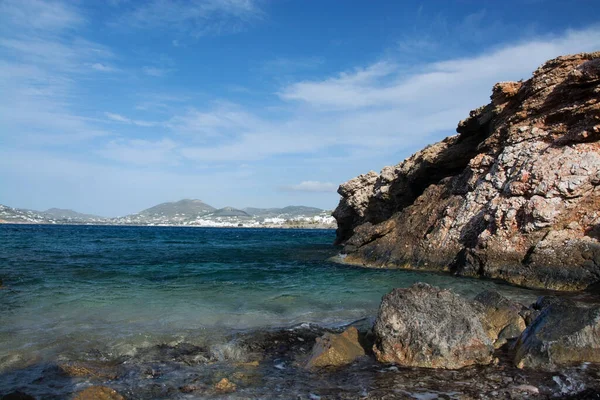 Parikia Una Ciudad Portuaria Norte Isla Griega Paros Las Cícladas — Foto de Stock