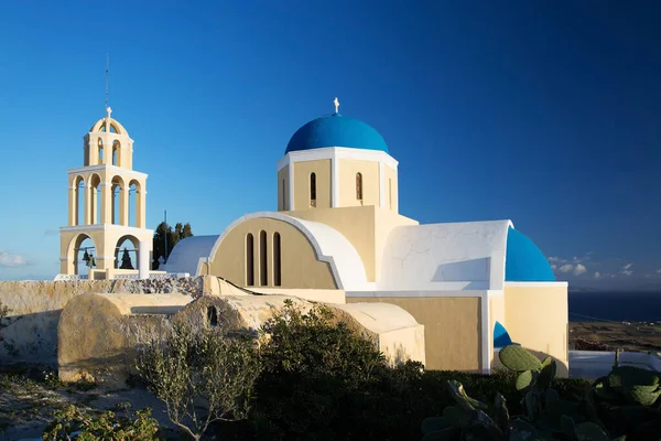 Oia Isla Thira Thera Una Pequeña Ciudad Archipiélago Santorini Las — Foto de Stock