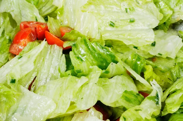Karışık Salata Domates Yeşil Salata — Stok fotoğraf