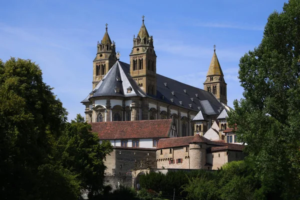 Swabian Hall Comburg Castle Castle Wall Hohenlohe Wrttemberg Wehrturm Tourism — 스톡 사진