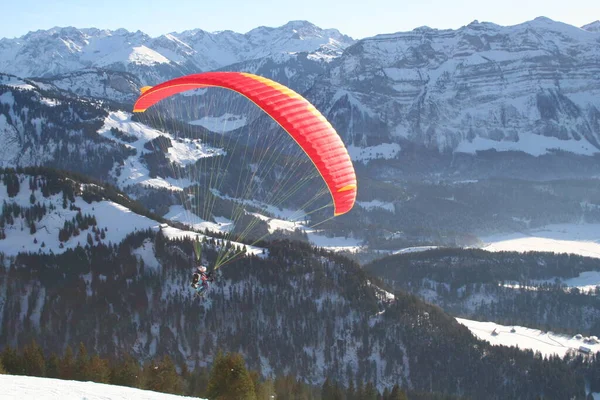 Lugar Lanzamiento Sur Los Parapentes Niedere —  Fotos de Stock