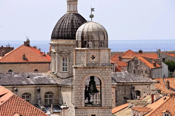 Dubrovnik Ciudad Vieja Torre Del Reloj Mayo 2015 — Foto de Stock