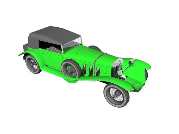 Зелений Автомобіль Ізольований Білому Тлі — стокове фото