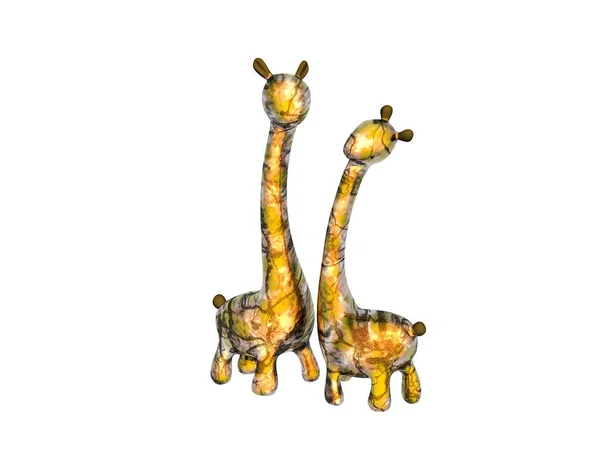 Drewniana Figura Żyrafy — Zdjęcie stockowe