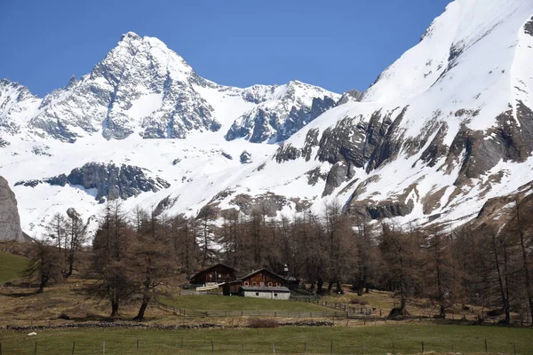 Mountain Range Tirol Oriental Áustria Kals Grossglockner — Fotografia de Stock