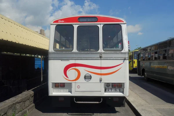 Ônibus Exóticos Uma Forma Muito Especial Transporte — Fotografia de Stock