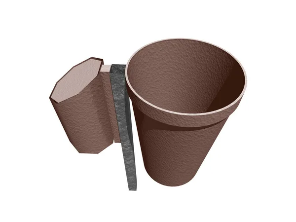 Render Cup Coffee — Stock Photo, Image