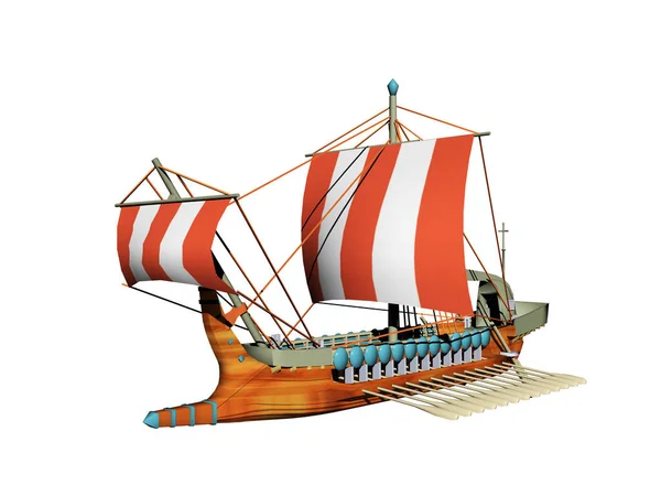 Vectorillustratie Van Een Schip — Stockfoto