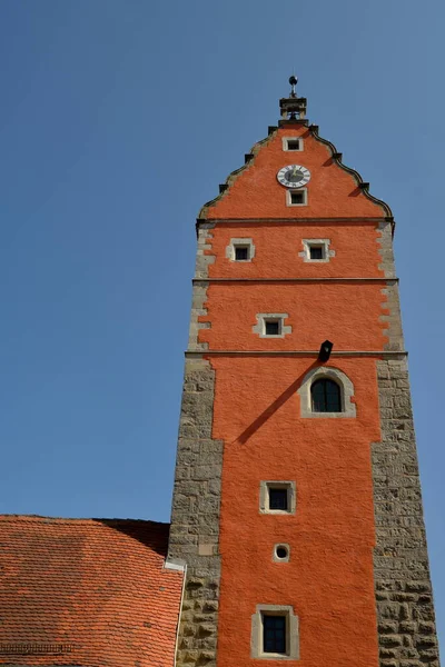 Malebný Pohled Krásnou Středověkou Architekturu — Stock fotografie