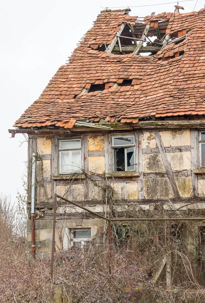 Детали Ветхого Старого Фермерского Хозяйства Юге Германии — стоковое фото