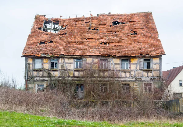 Ветхая Старая Ферма Юге Германии — стоковое фото