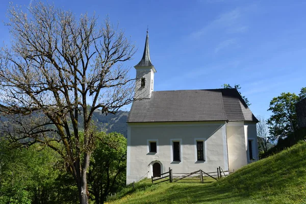 Jakobs Kapell Kaprun Kaprun Slott Kapell Kyrka Gotiska Sen Gotisk — Stockfoto