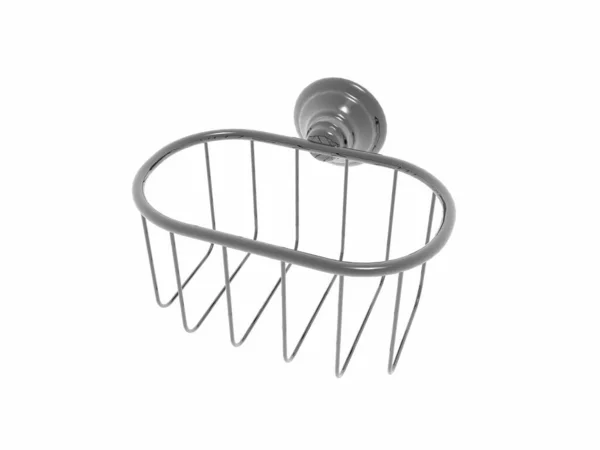 Metal Wire Model White Background — Stock Photo, Image