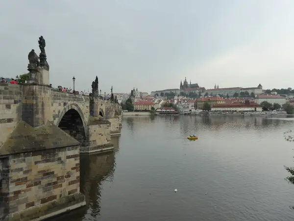 République Tchèque Prague Pont Charles Moldavie — Photo