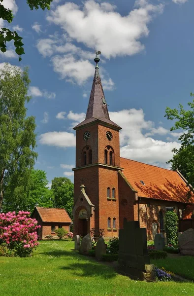 Igreja Lorenz Schmilau Ducado Lauenburg Schleswig Holstein — Fotografia de Stock