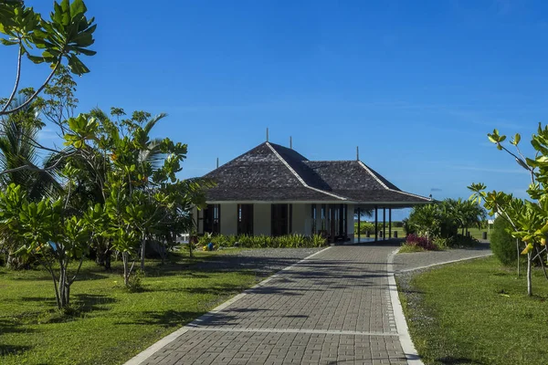 Seychelles Silhouette Island Hilton Jetty — Stock Photo, Image