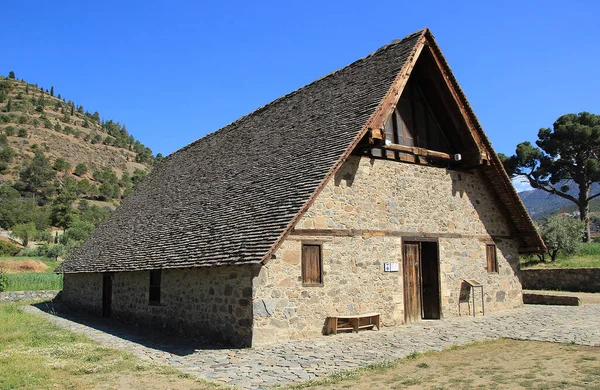 Panagia Podithou Barn Roof Church Cyprus Stock Picture