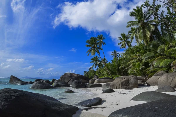 Seychellen Silhouette Island Baie Cipailles — Stockfoto