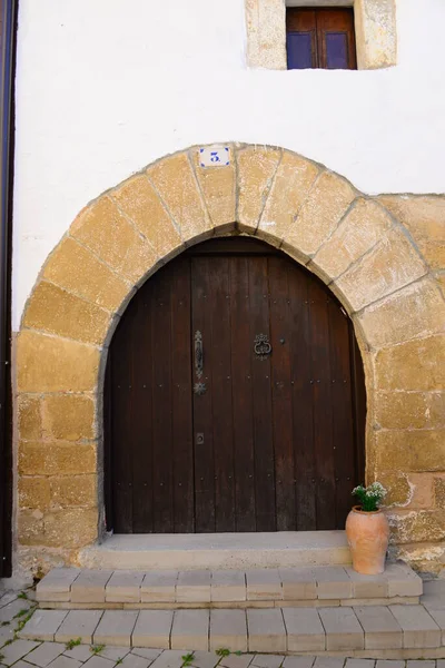 Spain Olleta Province Navarre House Fassaden — Stock Photo, Image