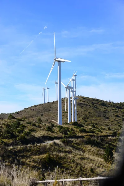 Turbinas Viento Provincia Navarre España — Foto de Stock
