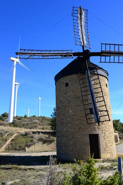 Wind Turbines Province Van Navarre Spanje — Stockfoto