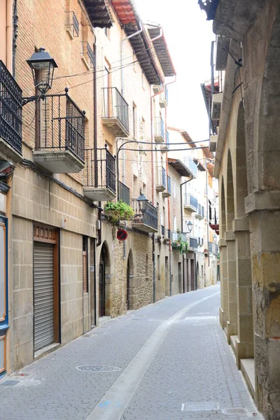 Spagna Ugiugno Navarra Provinciale Facidi Casa Viste Città — Foto Stock