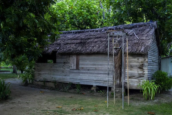 Seychellerna Gammalt Skolhus Silhouette Island — Stockfoto