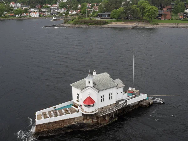 Oslo Capitale Della Norvegia Trova Sulla Costa Meridionale Dei Paesi — Foto Stock