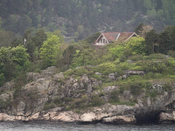 Oslo Stolica Norwegii Znajduje Się Południowym Wybrzeżu Czele Oslofjord — Zdjęcie stockowe