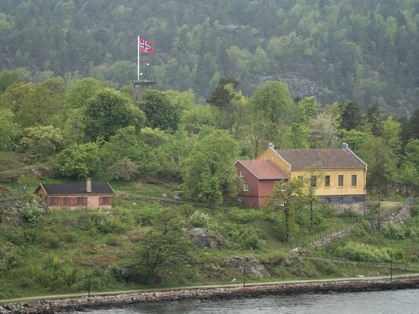 Oslo Hoofdstad Van Noorwegen Ligt Aan Zuidkust Van Het Land — Stockfoto