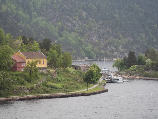 Oslo Capital Noruega Fica Costa Sul País Frente Oslofjord — Fotografia de Stock