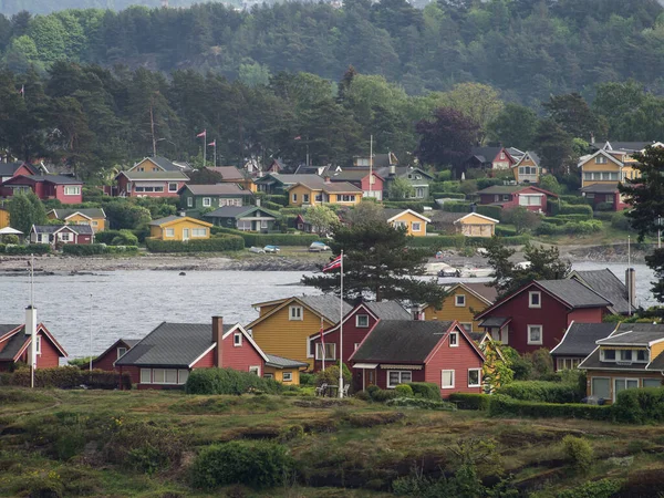 Oslo Die Hauptstadt Norwegens Liegt Der Südlichen Küste Des Oslofjords — Stockfoto