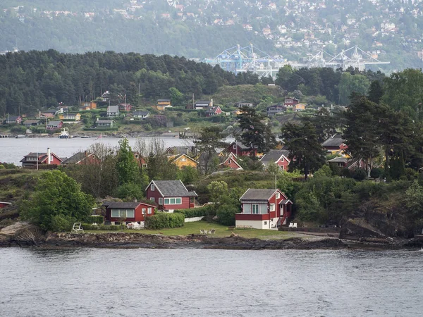 奥斯陆是挪威的首都 位于挪威南部海岸 是奥斯洛峡湾的最北端 — 图库照片