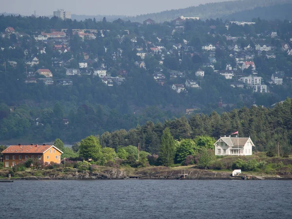 Oslo Capital Noruega Encuentra Costa Sur Del País Cabeza Del —  Fotos de Stock