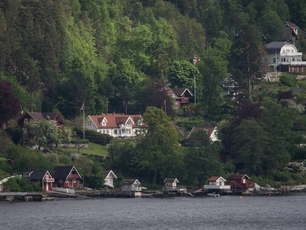 Oslo Capitale Norvège Trouve Sur Côte Sud Pays Tête Oslofjord — Photo
